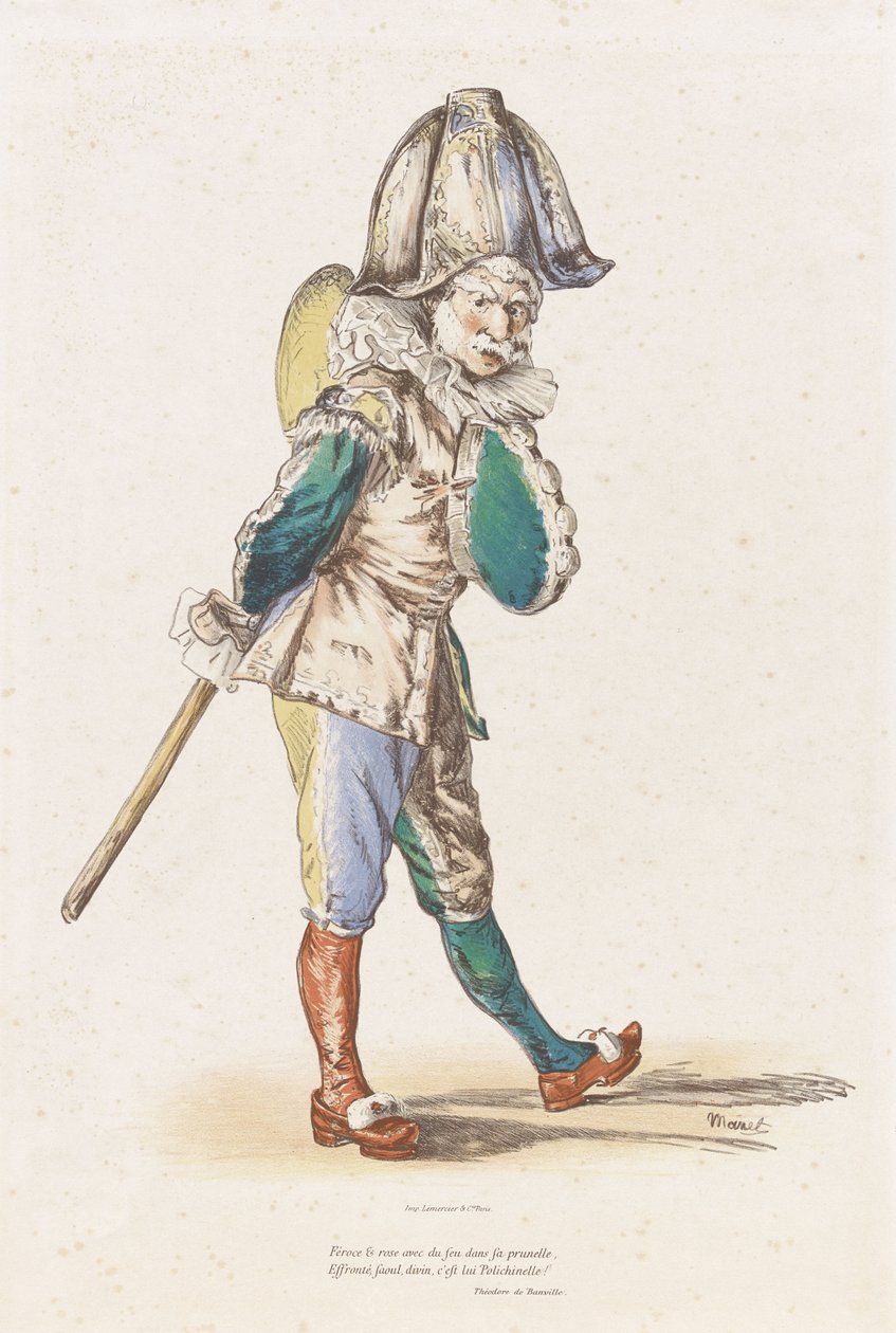 Punchinello by Édouard Manet