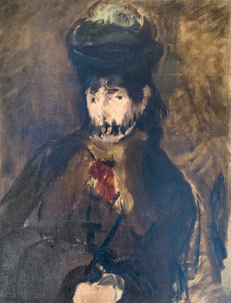 Portrait of Berthe Morisot in a Veil by Édouard Manet