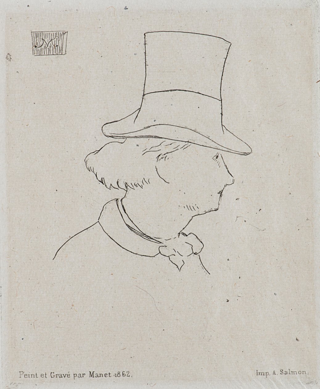 Portrait of Charles Baudelaire by Édouard Manet