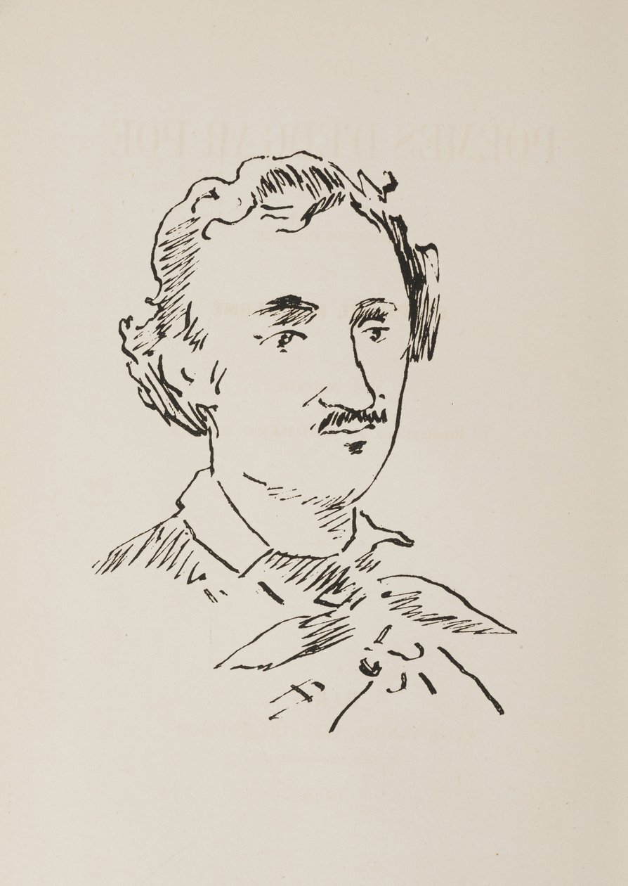 Portrait of Edgar Allan Poe by Édouard Manet
