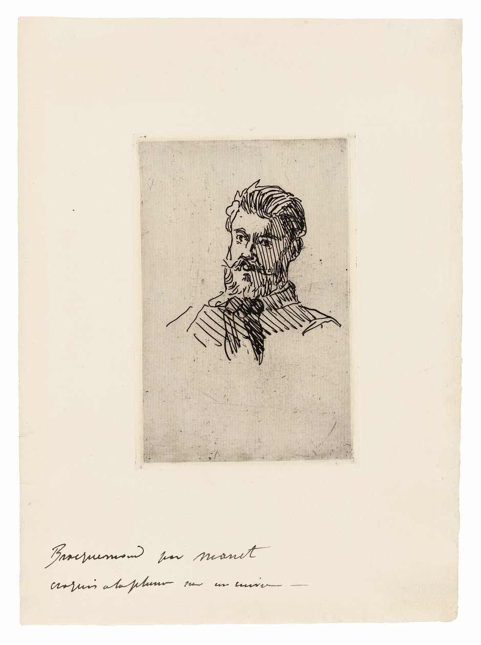 Portrait of Félix Bracquemond by Édouard Manet
