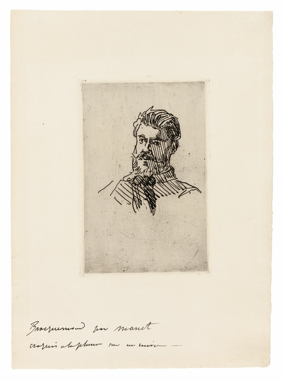 Portrait of Félix Bracquemond by Édouard Manet