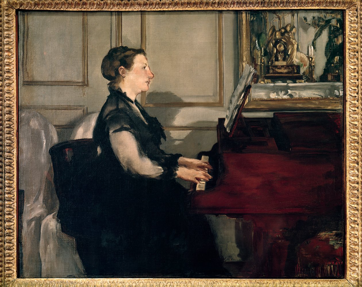 Portrait of Madame Manet at the Piano by Édouard Manet