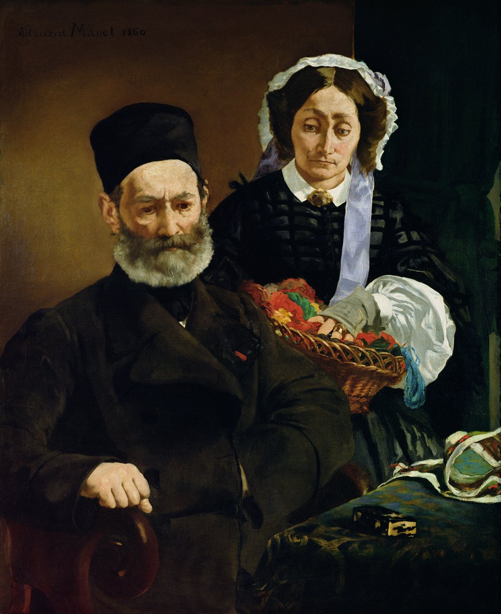 Portrait of Monsieur and Madame Auguste Manet by Édouard Manet