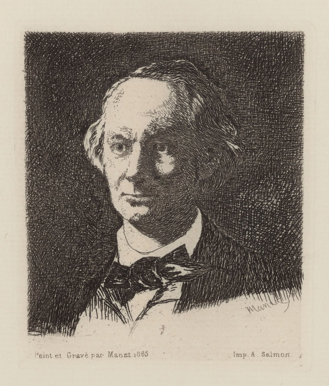 Portrait of the Poet Charles Baudelaire by Édouard Manet