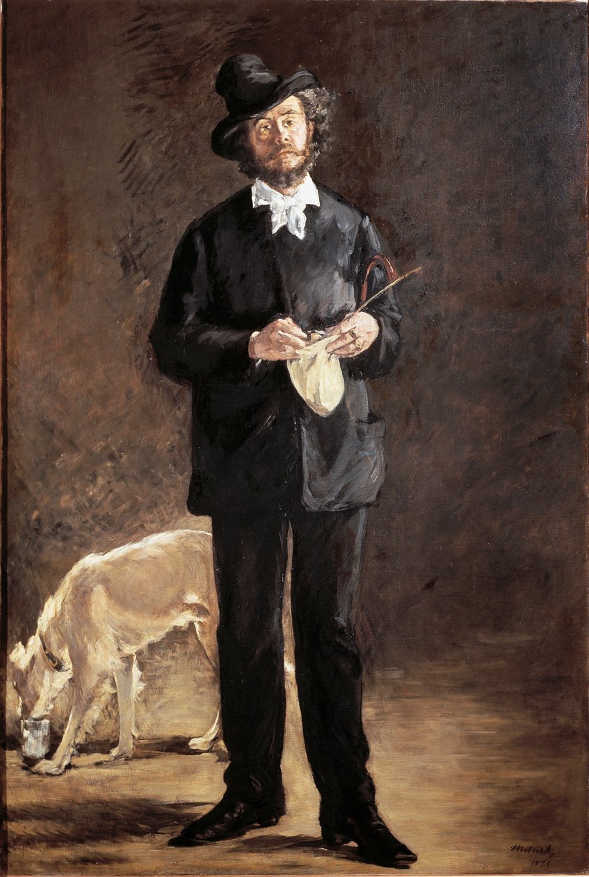 Portrait of the poet, painter and sculptor Gilbert-Marcellin Desboutin by Édouard Manet