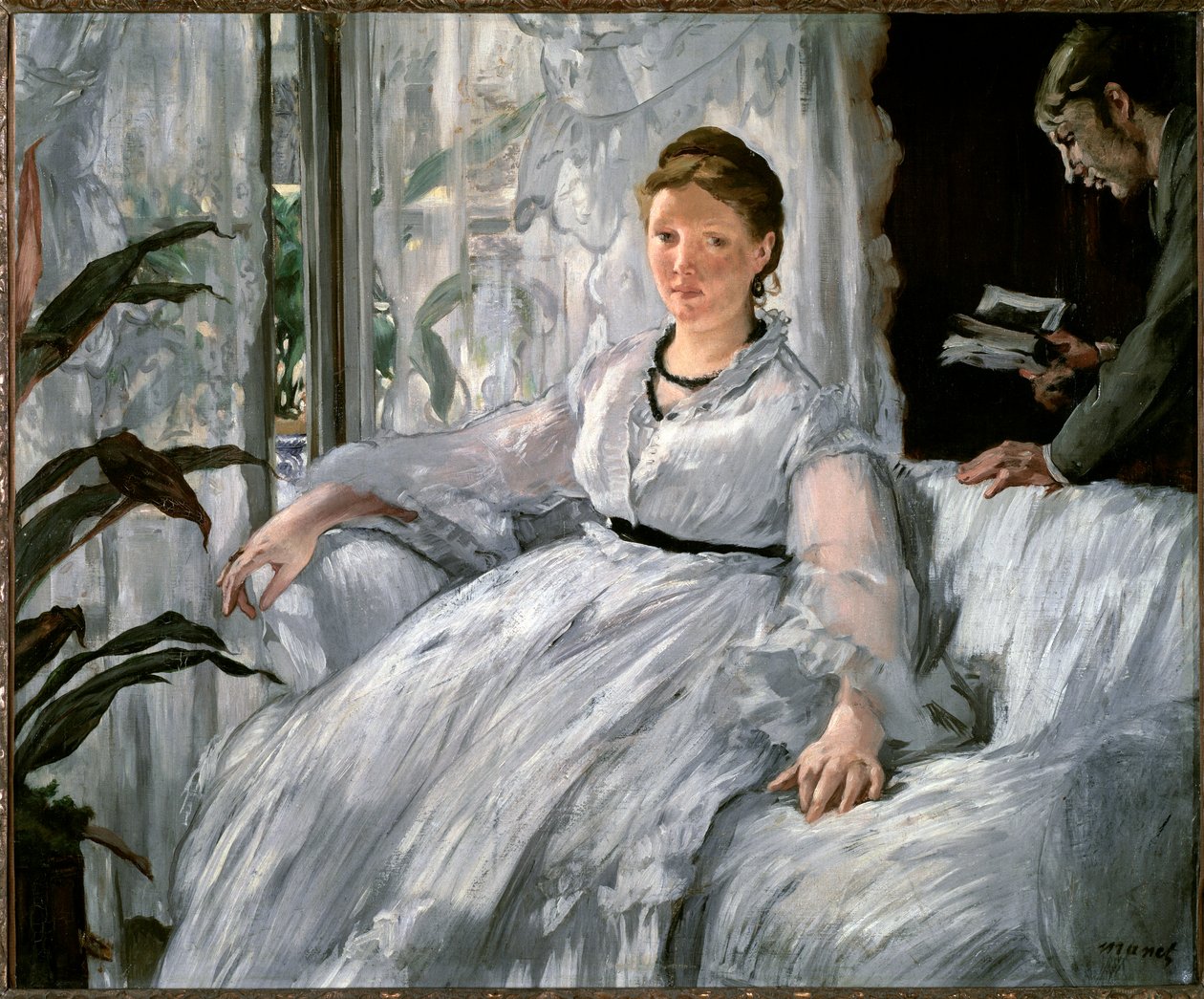 Reading (Portraits of Suzanne Manet and her son, Leon Koella-Leenhoff) by Édouard Manet