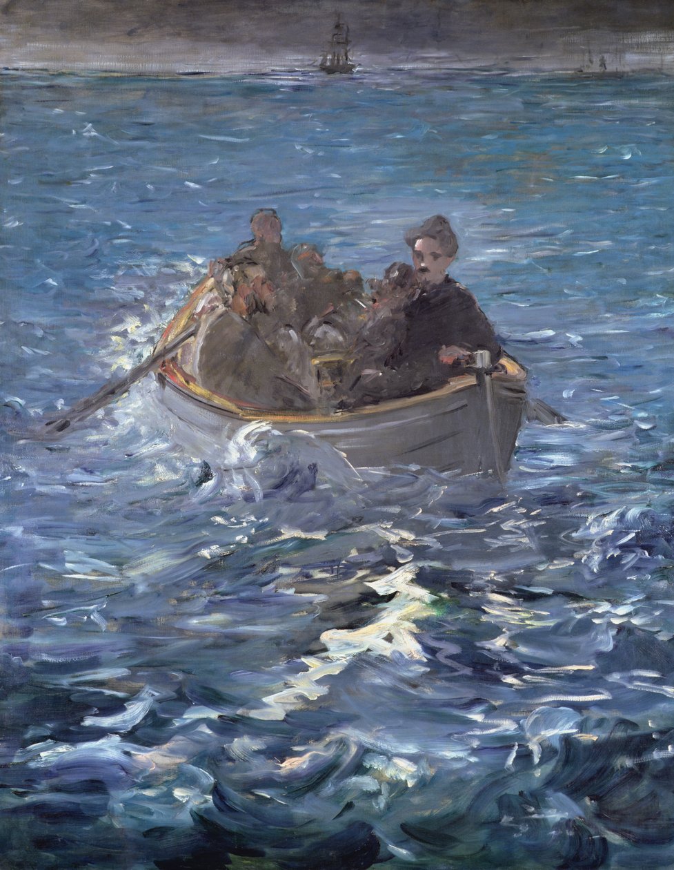 The Escape of Henri de Rochefort (1831-1915) 1874 by Édouard Manet