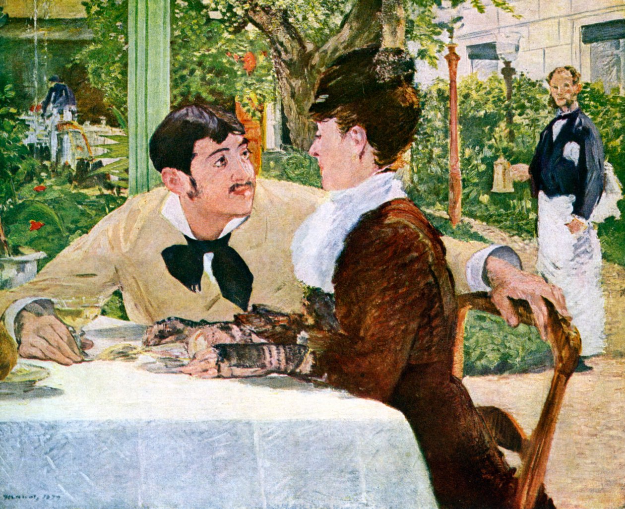 The Garden of Pere Lathuille by Édouard Manet