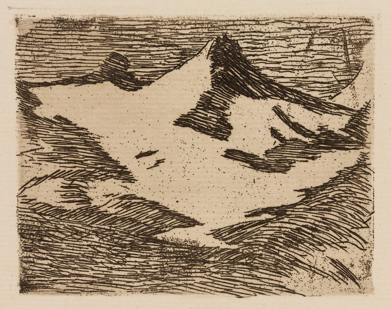 The Mountain, plate 2 from The River by Édouard Manet
