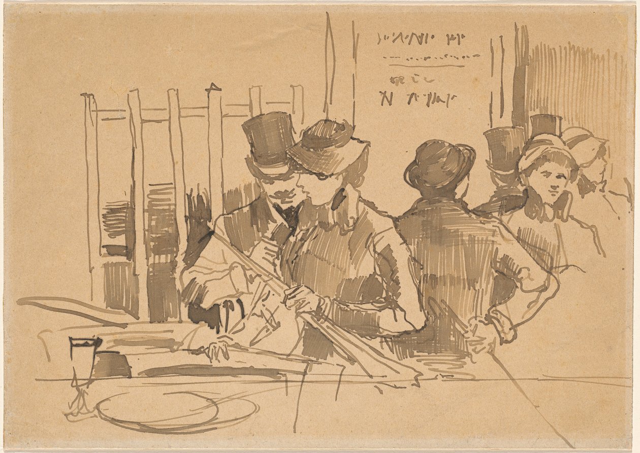 The Railway Restaurant by Édouard Manet