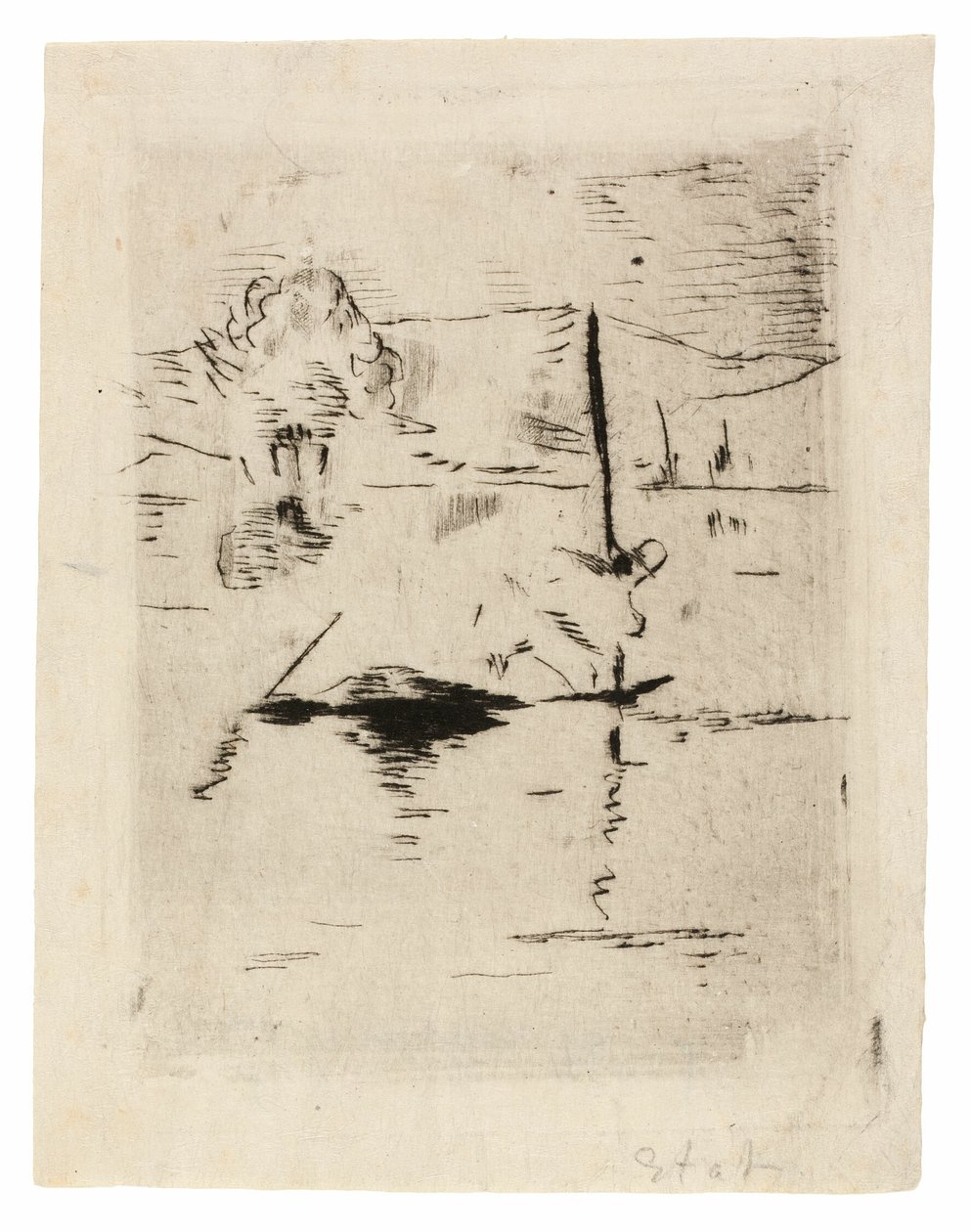 The River in the Plain by Édouard Manet