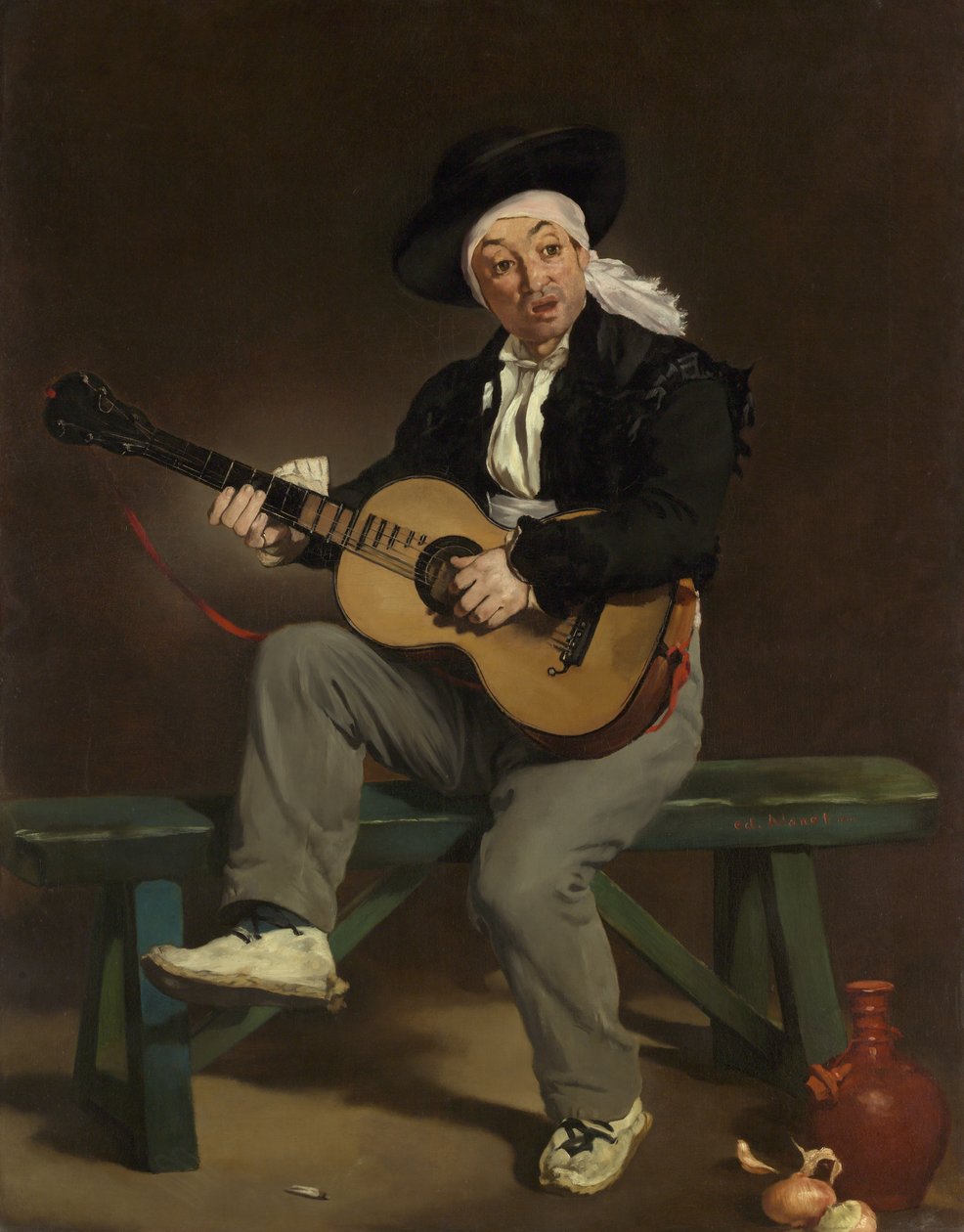 The Spanish Singer by Édouard Manet