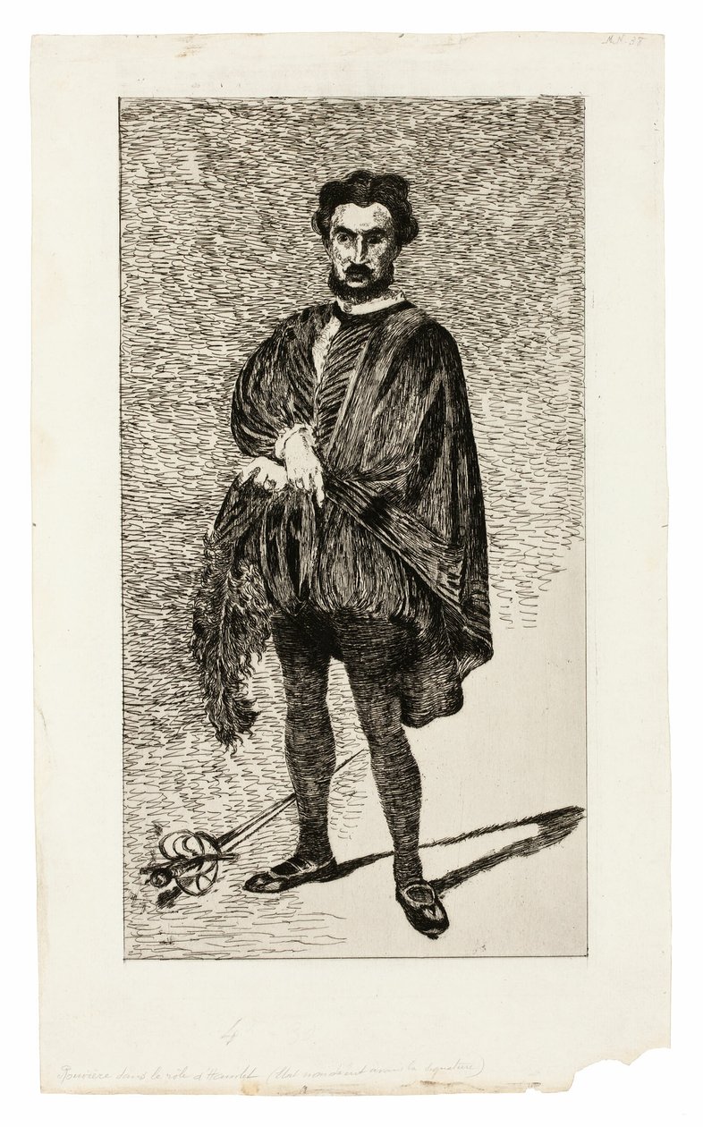 The Tragic Actor (Rouvière in the Role of Hamlet) by Édouard Manet