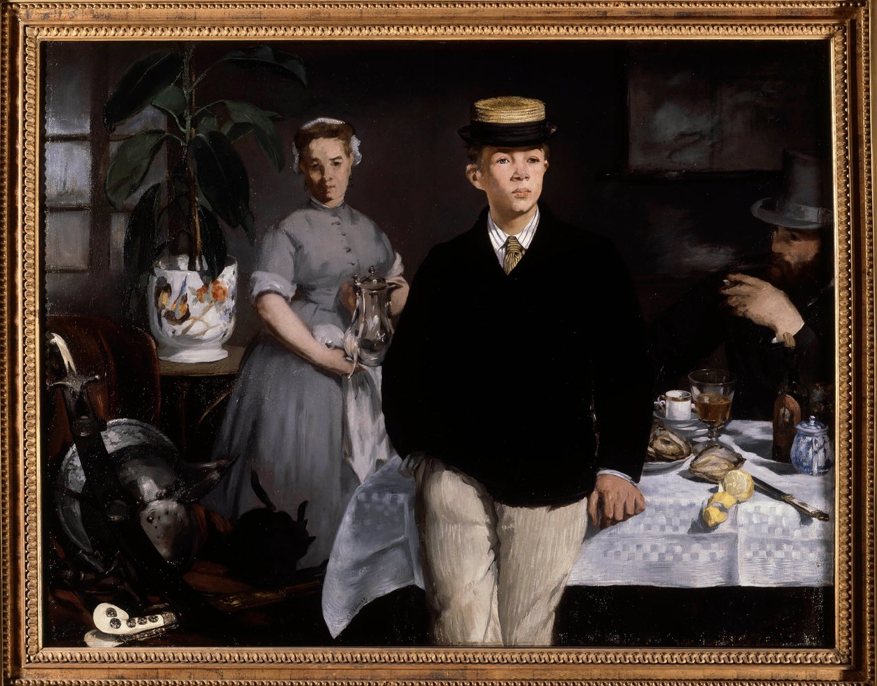 The Breakfast in the Workshop (1868) by Édouard Manet