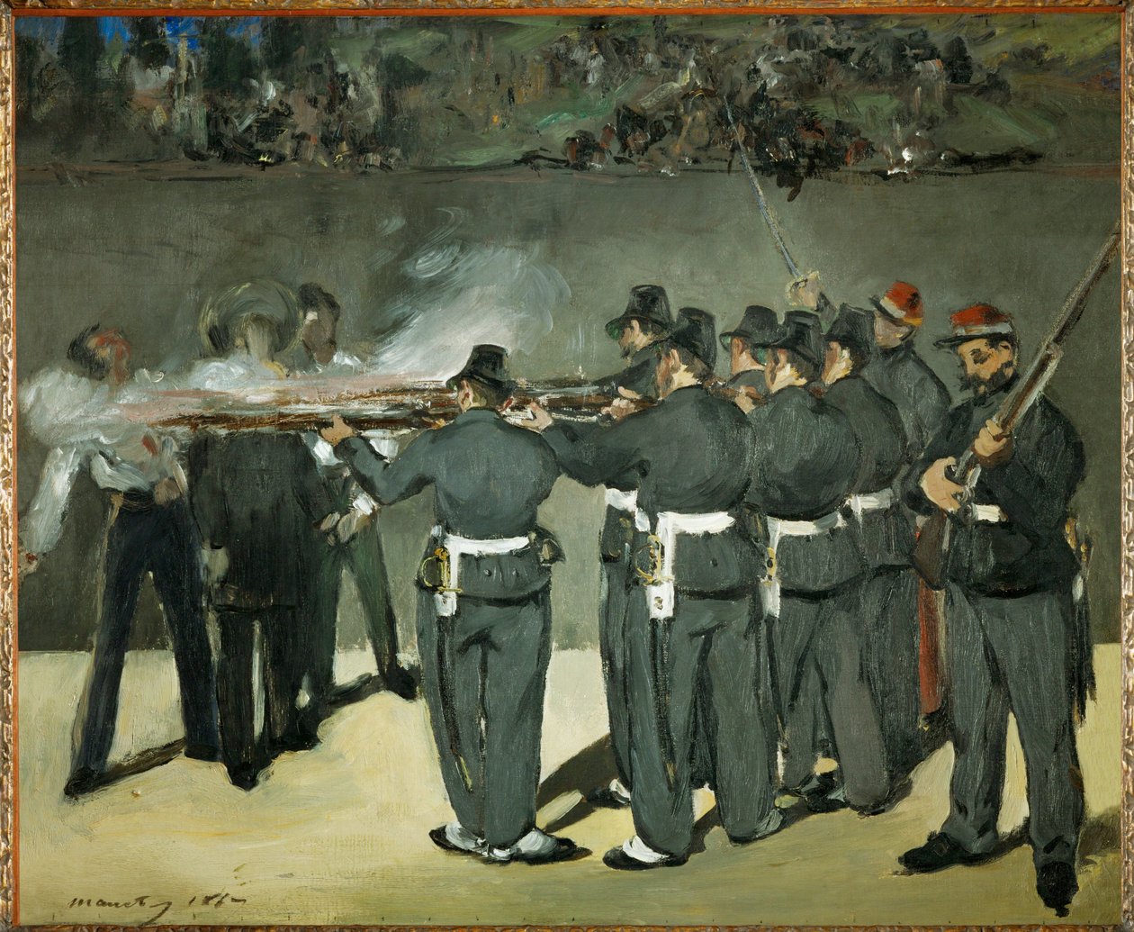 The Execution of Emperor Maximilian by Edouard Manet