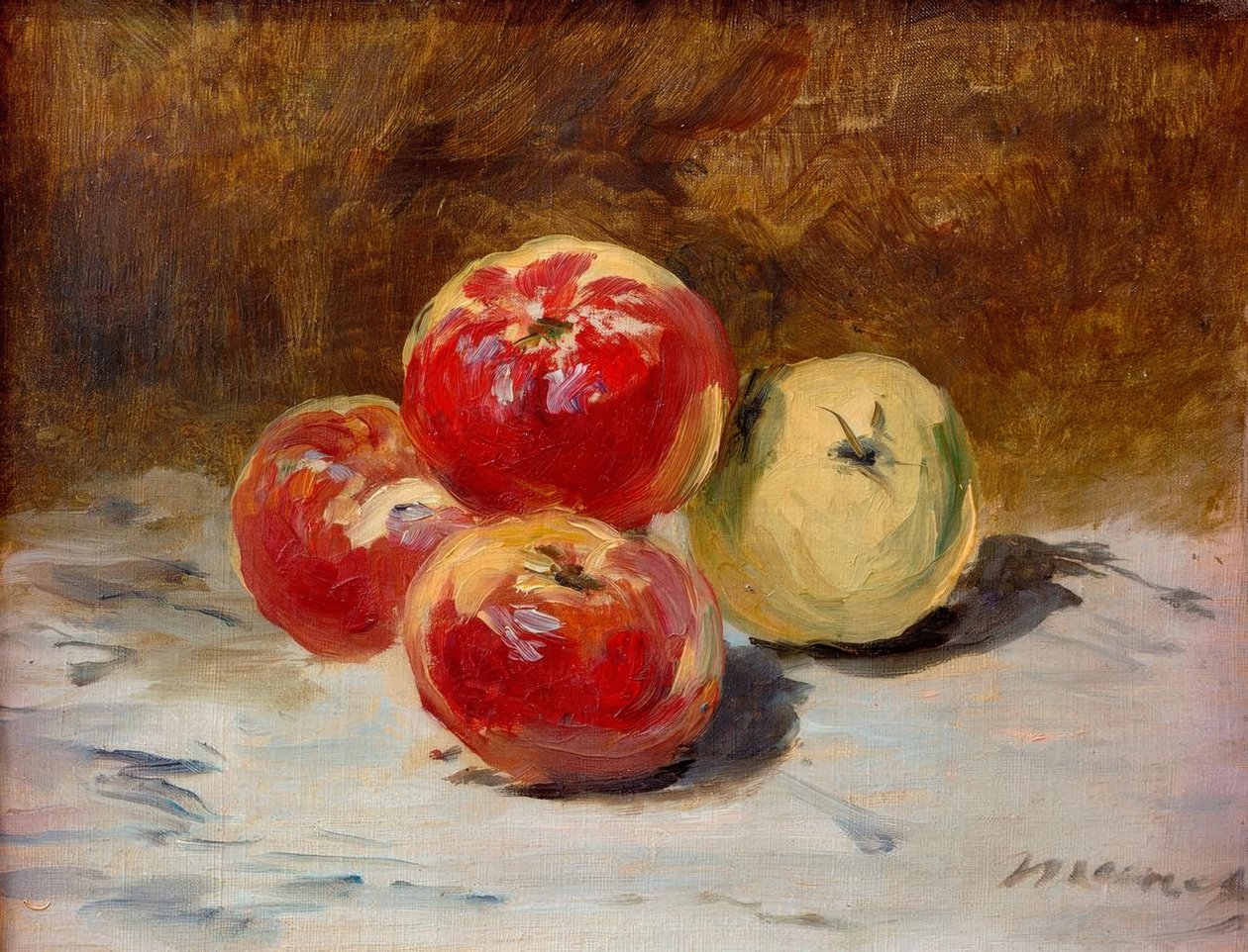 Four Apples by Édouard Manet