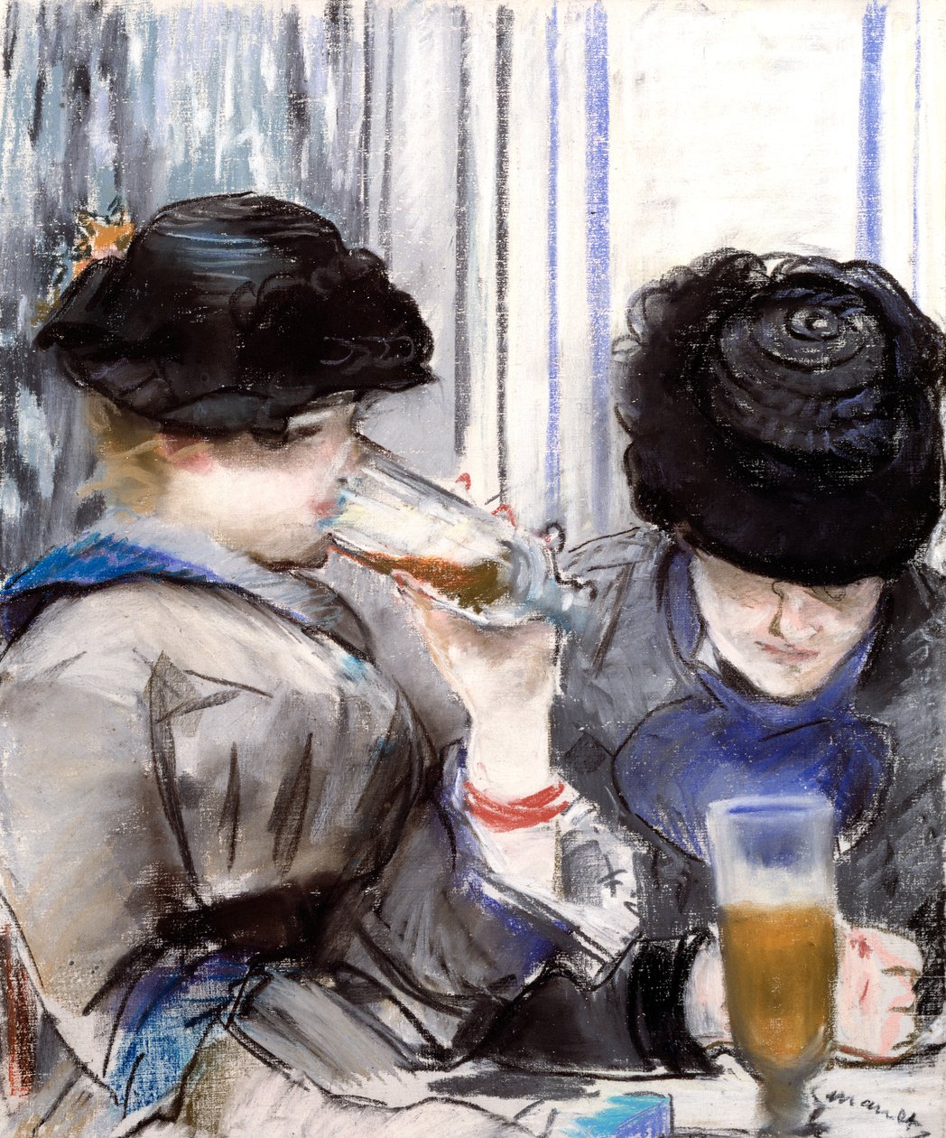 Women Drinking Beer by Édouard Manet