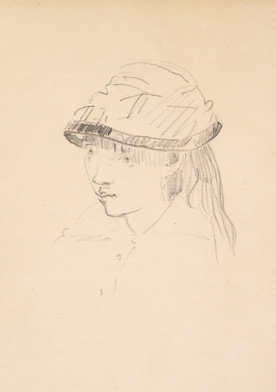 Young Girl in Round Hat, 1878-79 by Édouard Manet