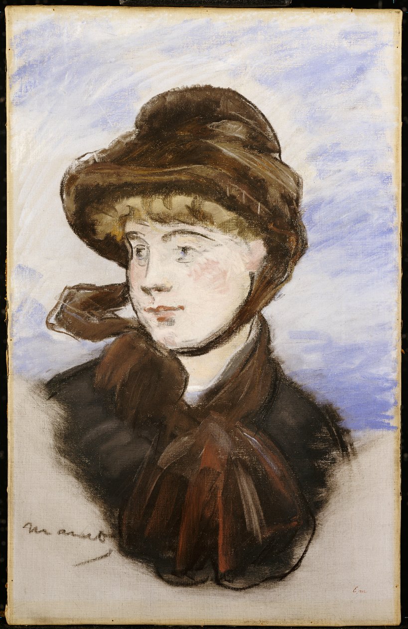 Young Girl in a Brown Hat by Édouard Manet