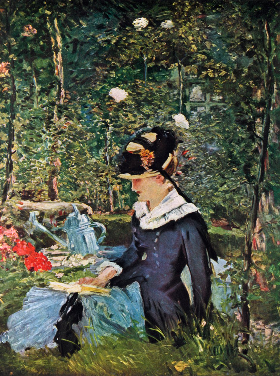 Young Girl on the Threshold of the Garden at Bellevue, 1880 by Édouard Manet