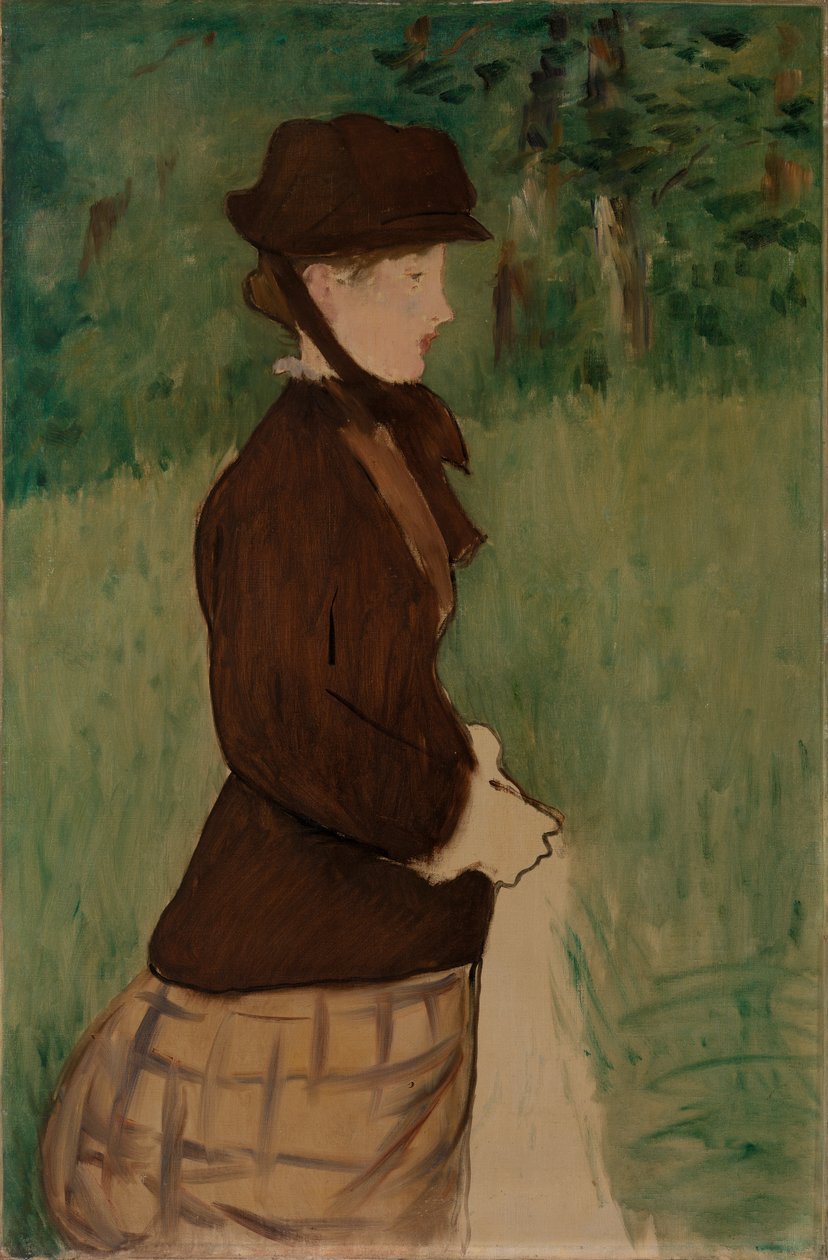 Young Woman in a Garden by Édouard Manet