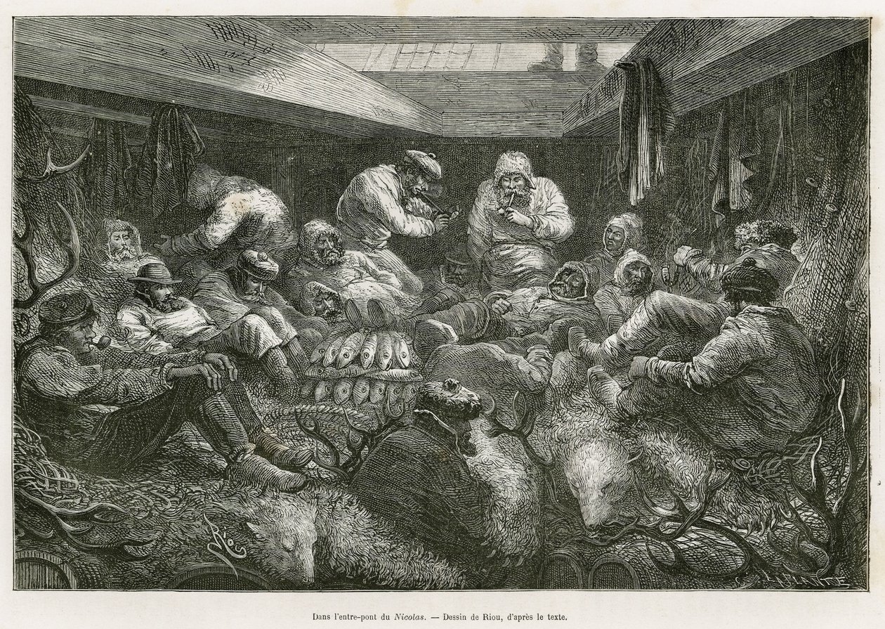 Lost and exhausted with fatigue, the crew of the expedition is collected by the Russian fishing vessel, the Nicholas, and ends the voyage in the ship