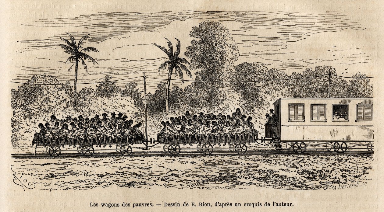The Wagon of the Poor of the Paraguayan Trains by Edouard Riou