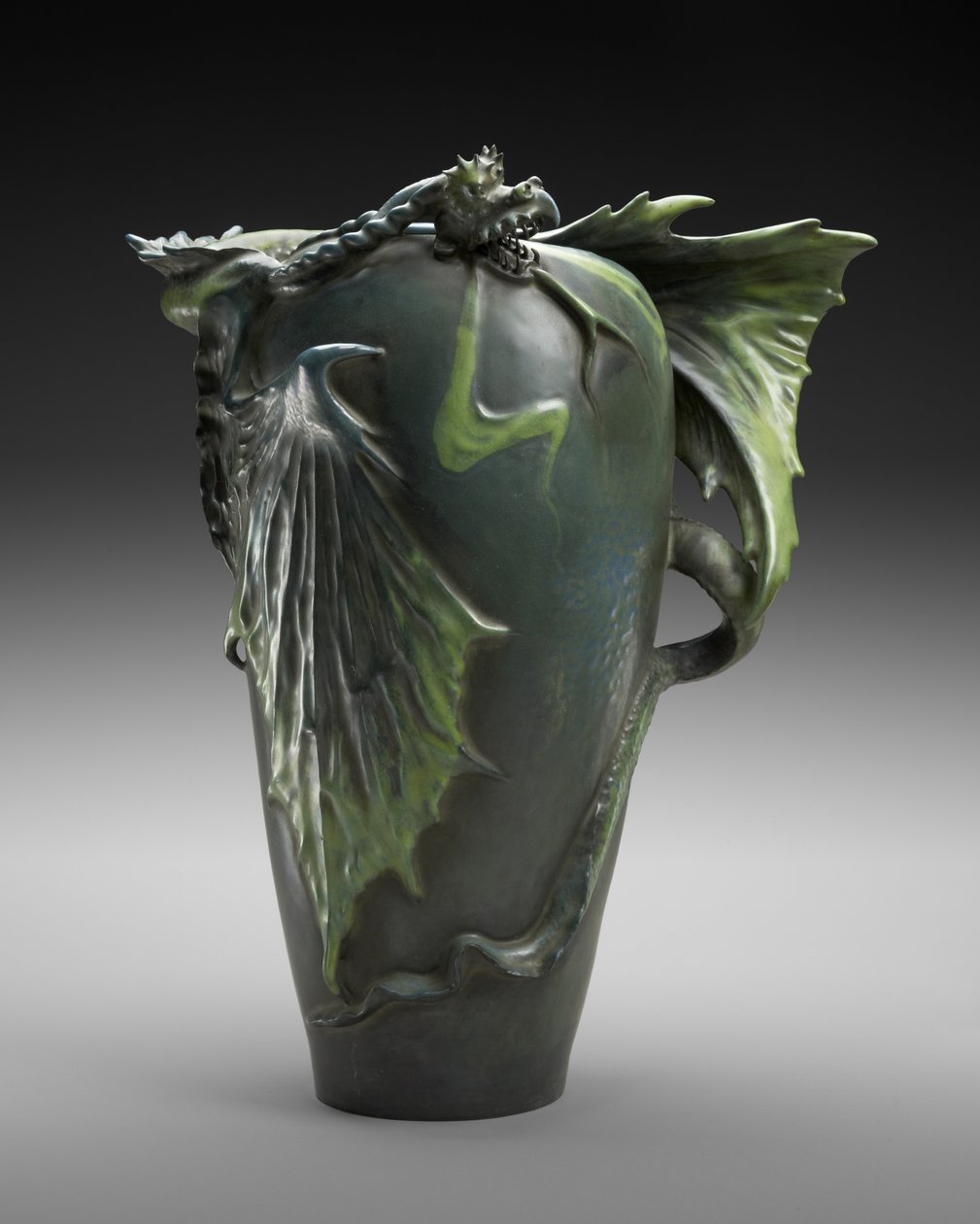 "Dragon" Vase, Riessner, Stellmacher & Kessel by Edouard Stellmacher