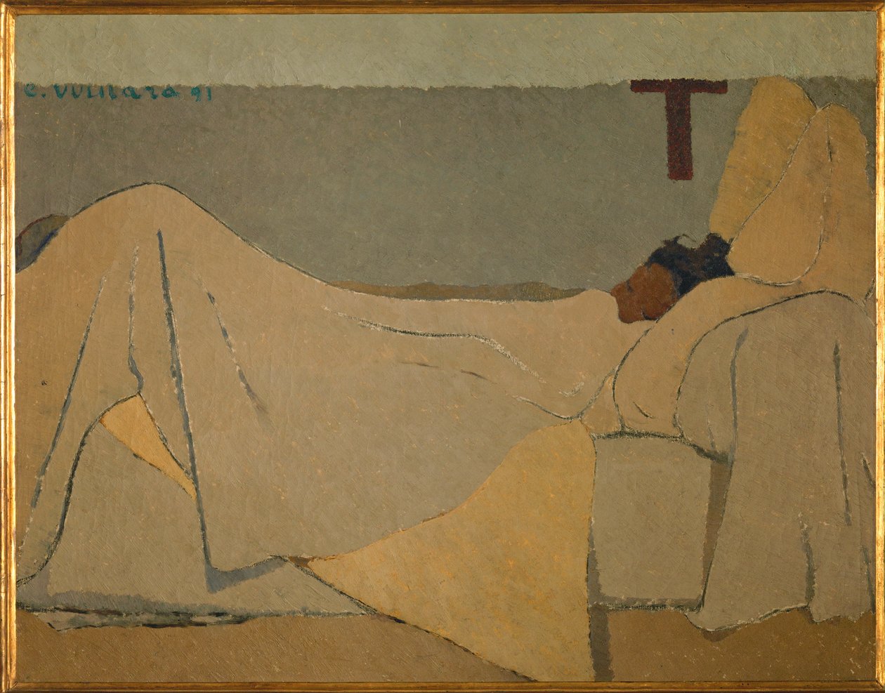 In Bed by Edouard Vuillard
