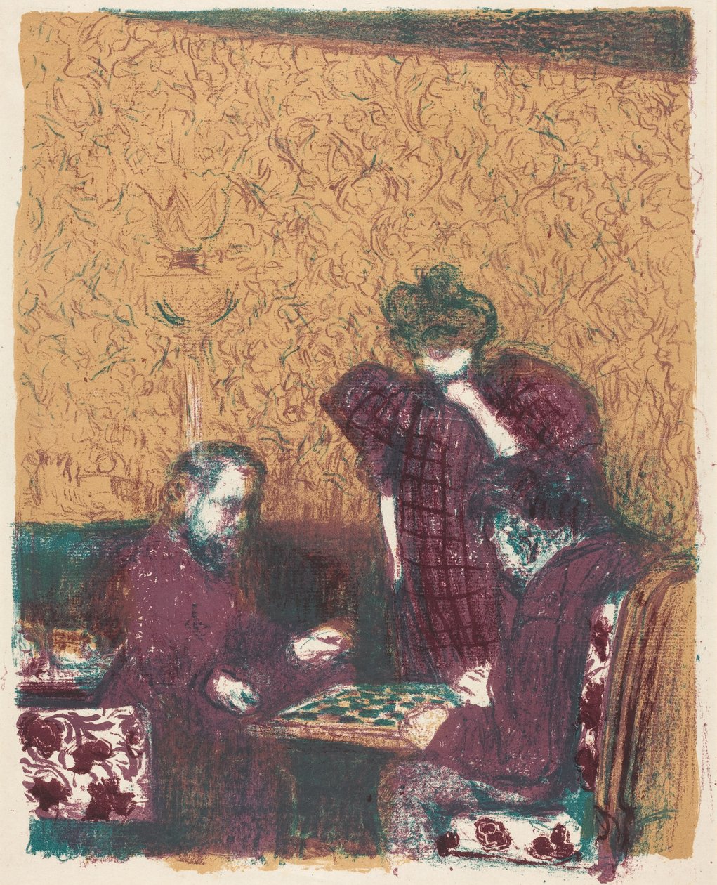 Game of Checkers by Edouard Vuillard