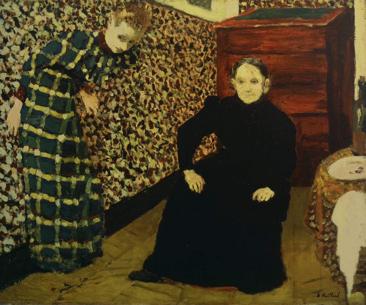 Interior, Mother and Sister of the Artist by Edouard Vuillard