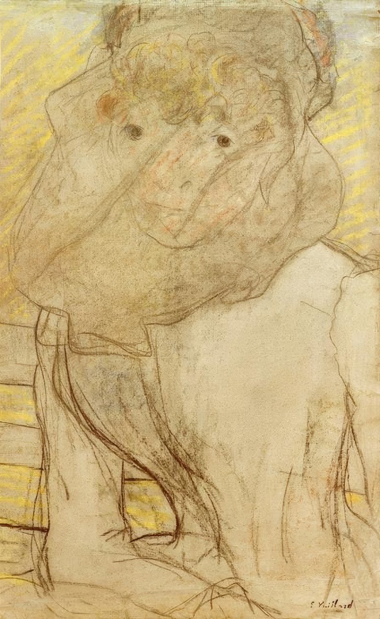 Young Woman with Violet by Edouard Vuillard