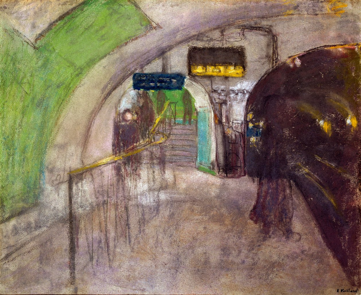 Metro Station View of the Docks in the Underground by Edouard Vuillard
