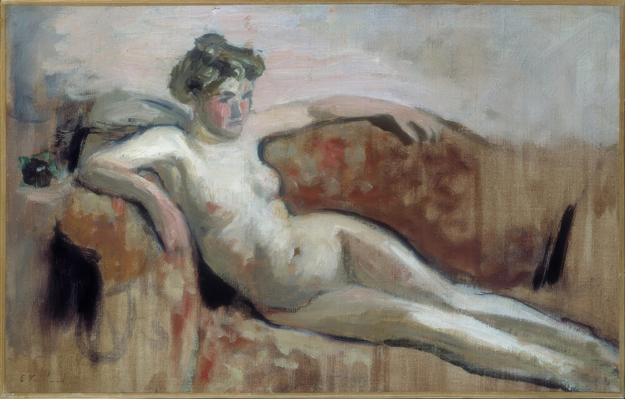 Reclining Nude by Edouard Vuillard