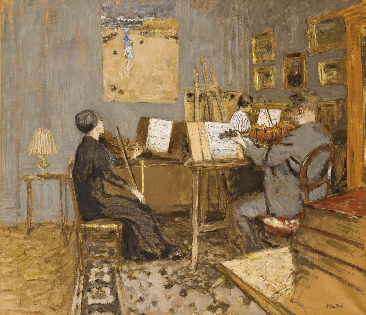 The Morning Concert, Place Vintimille, 1937-1938 by Edouard Vuillard