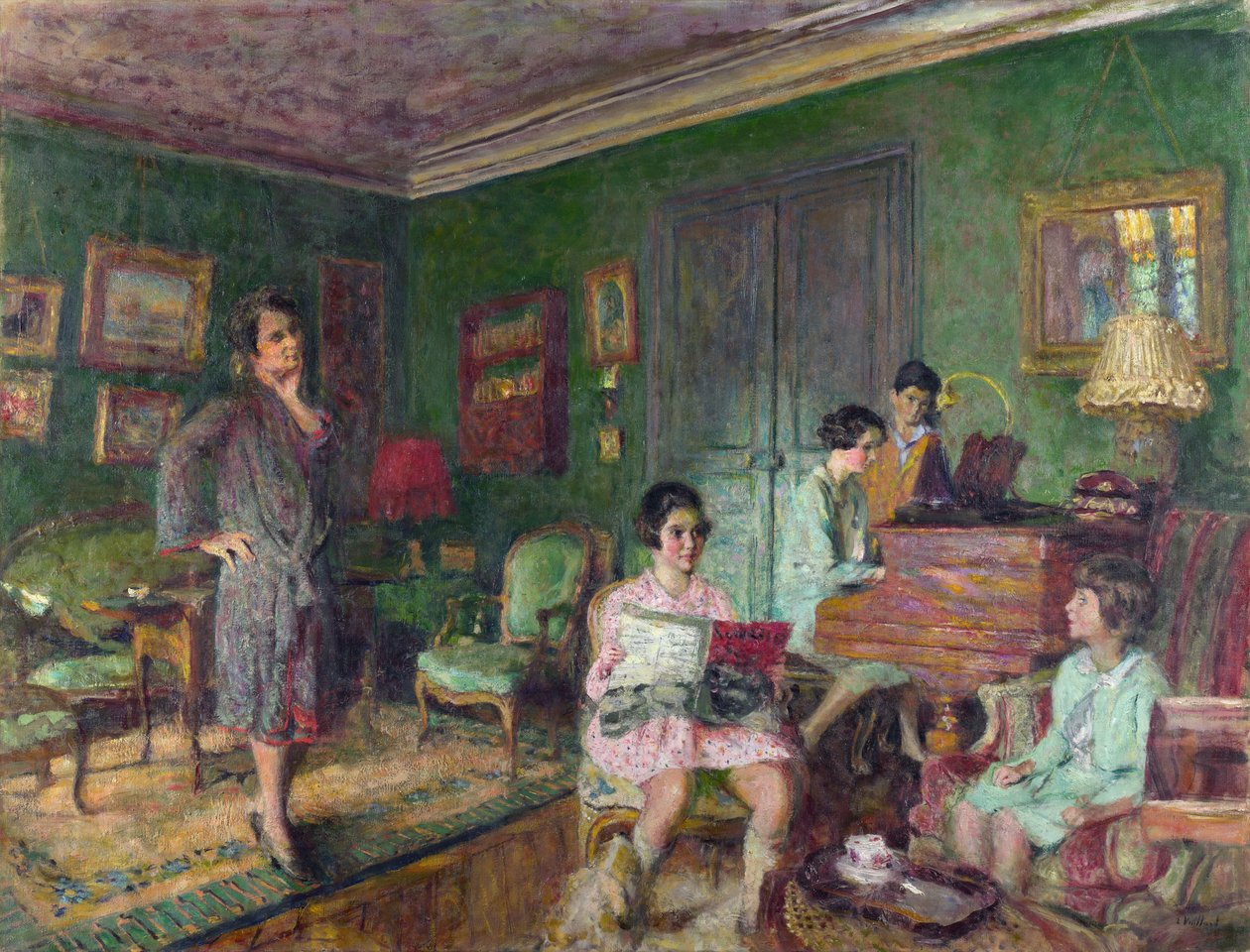 Madame Andre Wormser and her Children (1927) by Edouard Vuillard