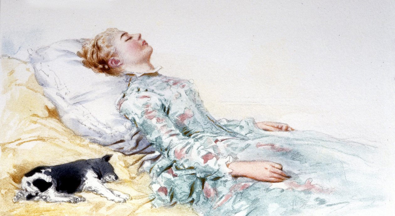 Sleeping Beauty. Tale by Charles Perrault. Illustration by Edouard de Beaumont by Edouard de (after) Beaumont