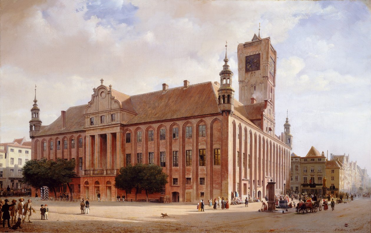 City Hall at Thorn, 1848 by Eduard Gaertner