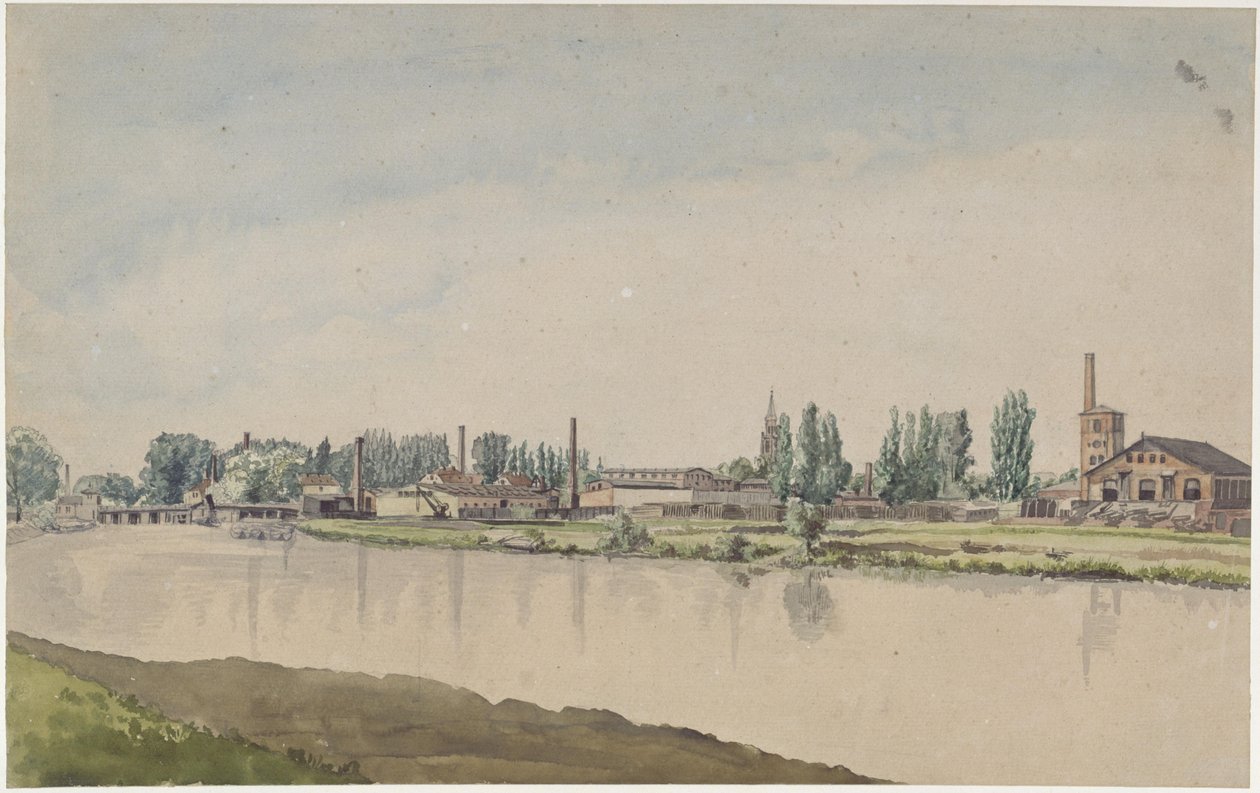 The Borsig Works in Moabit by Eduard Gaertner