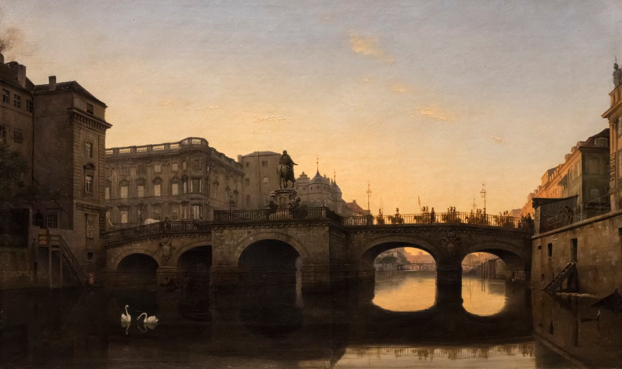 The Long Bridge in Berlin by Eduard Gaertner