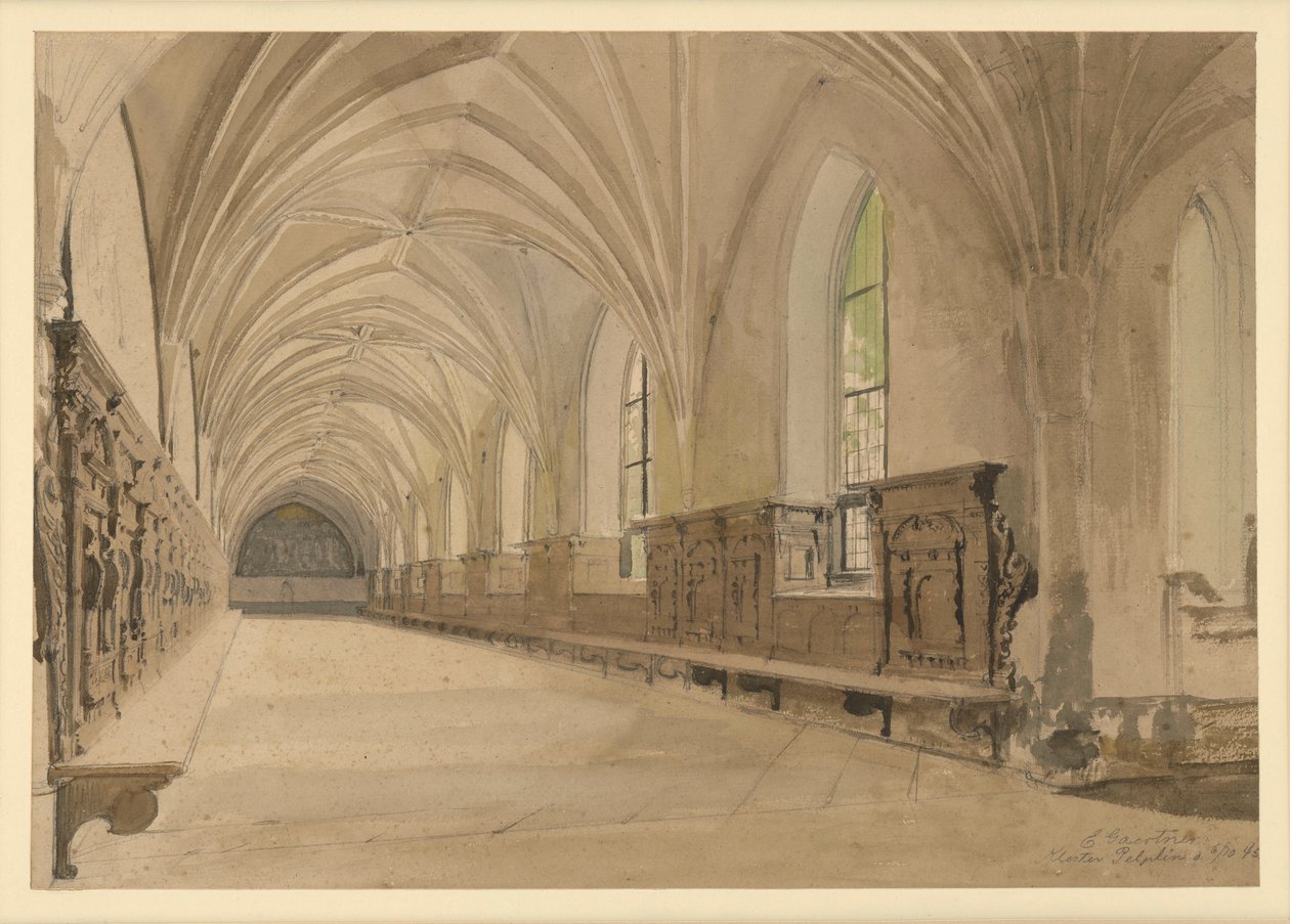Hall from the Pelplin Monastery by Eduard Gaertner