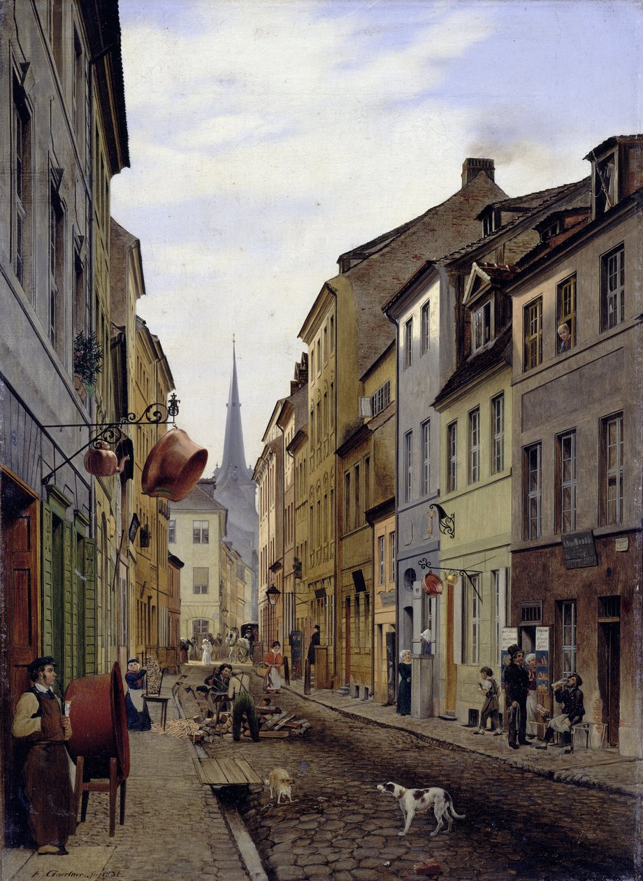 Parochial Street in Berlin by Eduard Gaertner