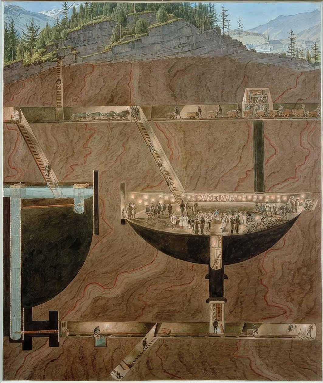 The Salt Mine of Hallein by Eduard Gurk