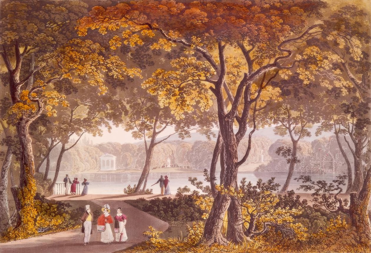 Töplitz. The Castle Garden by Eduard Gurk