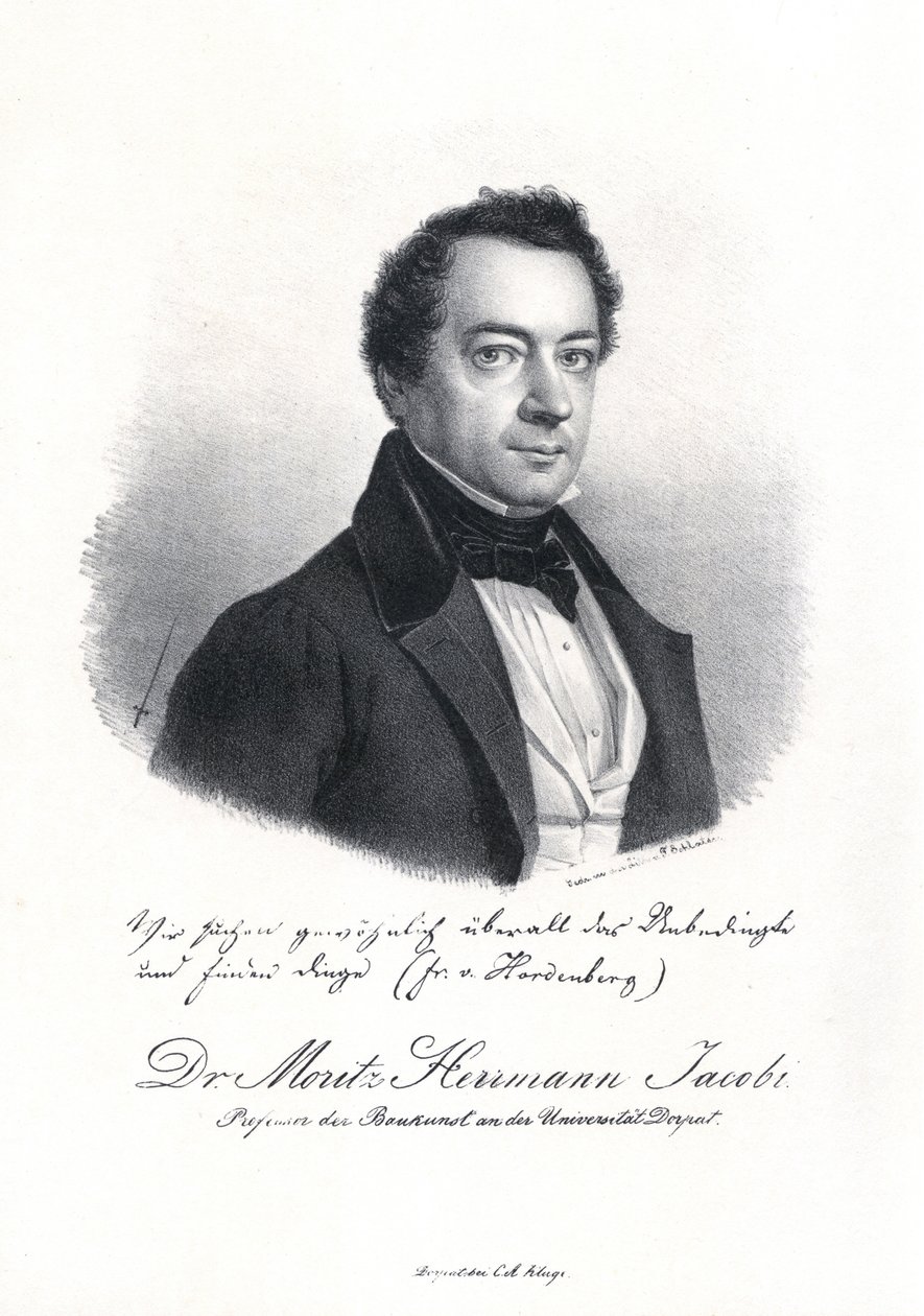 Portrait of Moritz Hermann von Jacobi by Eduard Hau