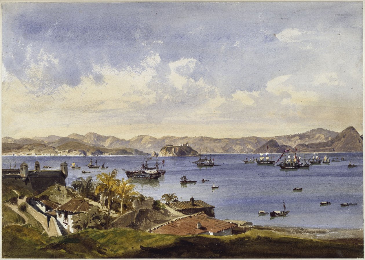 Bay of Rio de Janeiro by Eduard Hildebrandt