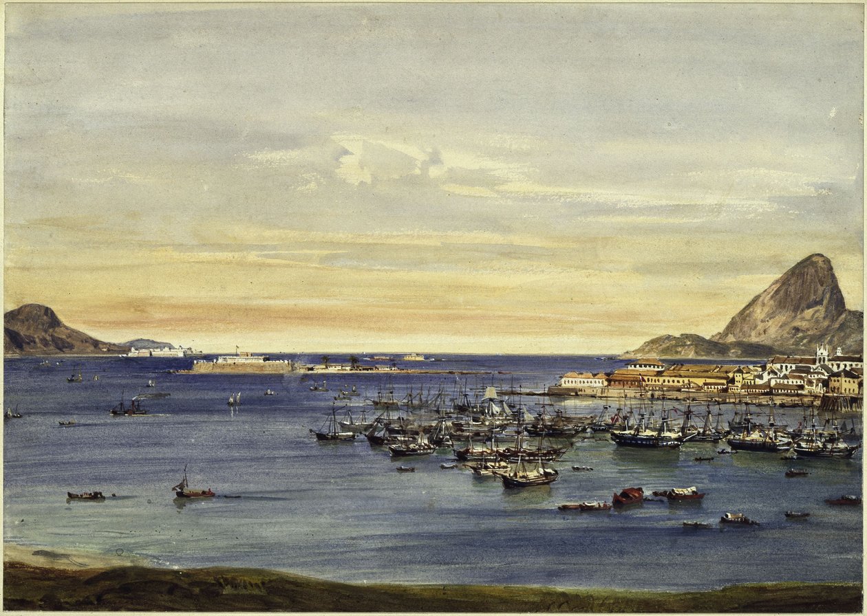 Bay of Rio de Janeiro by Eduard Hildebrandt