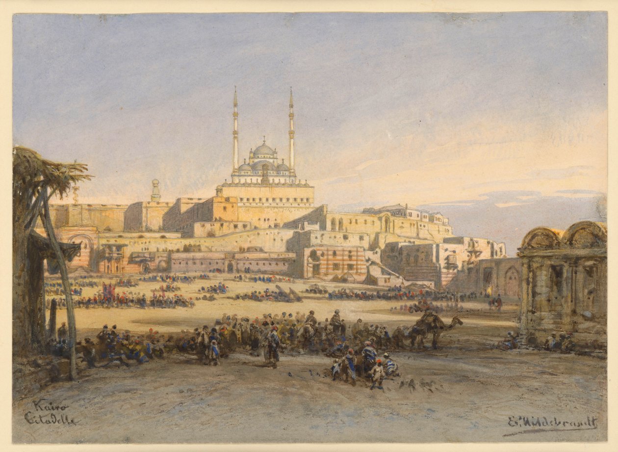 The Citadel of Cairo by Eduard Hildebrandt