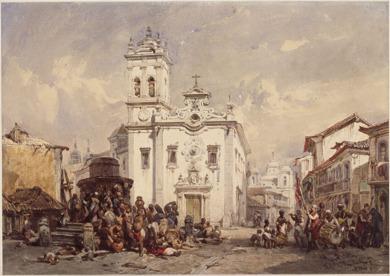 Church of St. Rita, Rio de Janeiro by Eduard Hildebrandt